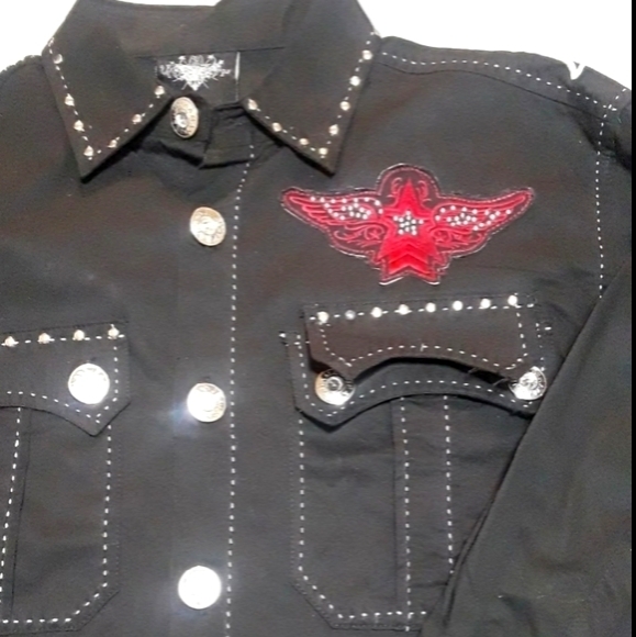 ⚫️Hama Jeans Longsleeve Shirt. Men's Size: Medium - Picture 3 of 7